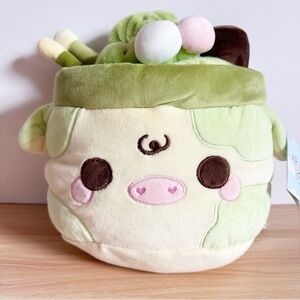 NWT Cuddle Barn Matcha Green Mooshake Cow Plush